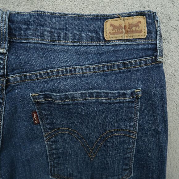 Levi's 505 Jeans Women's Size 10 Blue Mid-Rise Straight Denim 31" Inseam Stretch - Picture 16 of 16